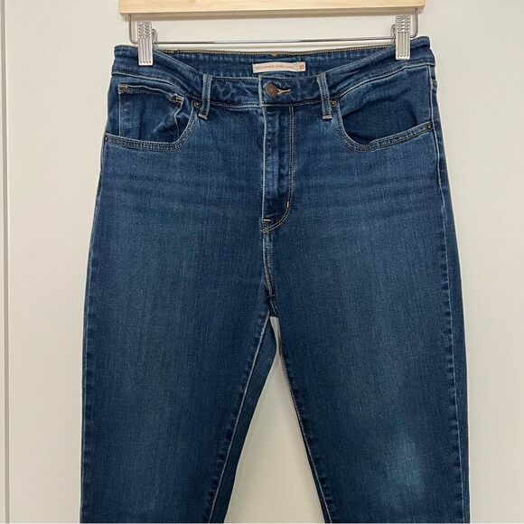 Levis 721 High Rise Skinny Ankle Jeans Womens Sz 30 Blue Stretch Cotton Denim - Picture 2 of 14